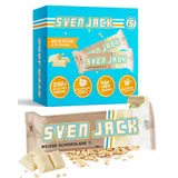 svenjack Sven Jack Haferflockenriegel, 20 x 65 g Riegel, Weiße Schokolade