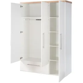 roba Kinderkleiderschrank Nele 136 x 195 x 51,5 cm Eiche weiß