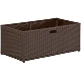 Merxx Unterschiebbox Polyrattan 49 x 95 x 40 cm braun