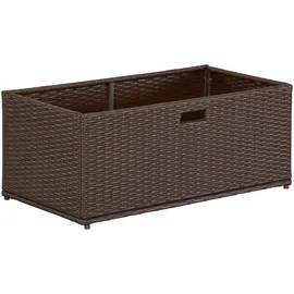 Merxx Unterschiebbox Polyrattan 49 x 95 x 40 cm braun
