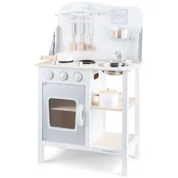 New Classic Toys® Spielzeug-Polizei Einsatzset Küchenzeile Kinderküche aus Holz Bon Appetit in Weiß Holzküche