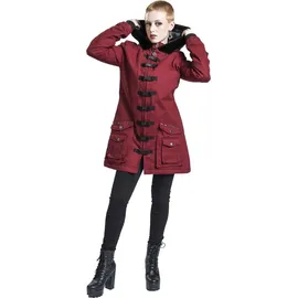 Gothicana by EMP Damen dunkelrote Übergangsjacke leicht gefüttert mit Gehschlitz hinten L - L