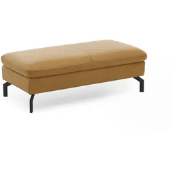 ComfortPlan Hocker Detroit Leder Kurkuma