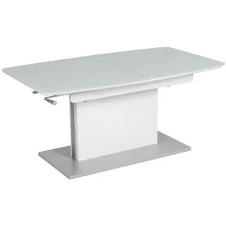 vierhaus Couchtisch 2386-WSS Glas Weiß