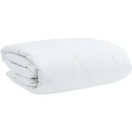 vidaXL Winterbettdecke Weiß 155 x 200 cm Feder