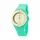 HELLO KITTY hk7158ls-10 40 mm Edelstahlgehäuse Grün Silikonarmband Grün