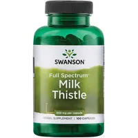 Swanson Full Spectrum Milk Thistle (Mariendistel), 500Mg, 100 Kapseln Glutenfrei