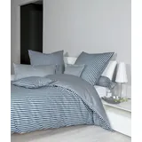 Kissenbezug JANINE "modernclassic 3912", blau (atlantik), B:80cm L:80cm, Mako-Satin, Obermaterial: 100% Baumwolle, Kissenbezüge, Kissenbezug, mit Reißverschluss, Kissenhülle in Gr. 40x80 oder 80x80 cm