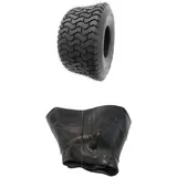 1x Schlauch + 1x 18x8.50-8 LG02 Rasenreifen in der Größe 18 x 8.50-8 8 Zoll Rasenmäherreifen 18x8.5-8 Reifen für Rasentraktor Aufsitzmäher 18 x 8.5-8 Stollenprofil Reifenmantel