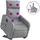 vidaXL Massagesessel mit Aufstehhilfe Stoff 89,5 x 95,5 x 0 cm Grau