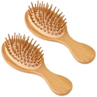 luxuskollektion 2er Set Bambus Kopfhaut Massagebürste Scalp Massager Haarbürste