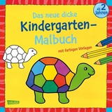 Carlsen Verlag Das neue, dicke Kindergarten-Malbuch: Mit farbigen Vorlagen und lustiger Fehlersuche