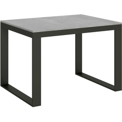 Itamoby Ausziehbarer Tisch 90x120/224 cm Tecno Evolution Cement Anthrazit Gestell