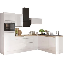 OPTIFIT Winkelküche »Aken«, ohne E-Geräte, Stellbreite 200 x 270 cm weiß