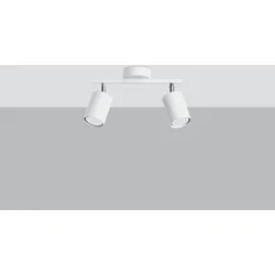 Licht-Erlebnisse Deckenstrahler DALIT Weiß Metall dreh- und schwenkbar 2x GU10 max. 40W LE70432