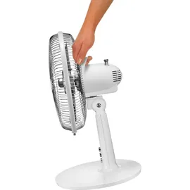 Unold Silverline 25 cm Tischventilator weiß