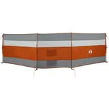 vidaXL Camping-Windschutz Grau und Orange 508x130 cm Wasserdicht