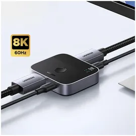UGREEN Switch DisplayPort/USB-C auf USB-C - grau