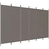 vidaXL Paravent Anthrazit 300x200 cm Stoff
