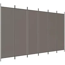 vidaXL Paravent Anthrazit 300x200 cm Stoff