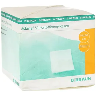 B. Braun Askina Vliesstoffkompr.10x10 cm unsteril 4fach