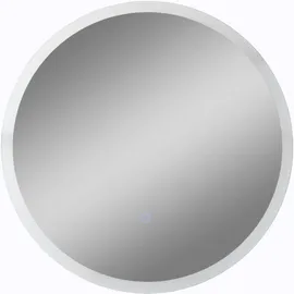 Paco Home Lampe Spiegel Badspiegel mit Beleuchtung Badezimmer Indirekte Beleuchtung Deko Bad IP44 Touch-Schalter, Lampenart: Rund (Ø50cm), Farbe:Typ 7