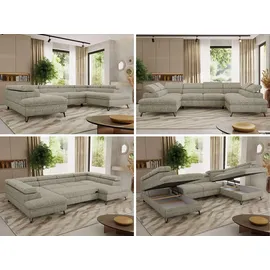 MKS WOHNLANDSCHAFT PABLO U Strukture Beige