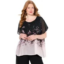 Ulla Popken Bluse in schwarz | Gr.: 50-52