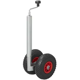 PRO PLUS Doppelstützrad auf Kunststofffelgen mit Luftreifen, 260x85mm