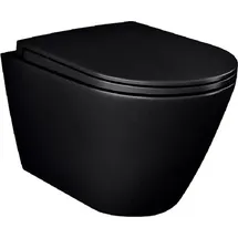 Rak Feeling Wand-WC mit WC-Sitz Schwarz Matt