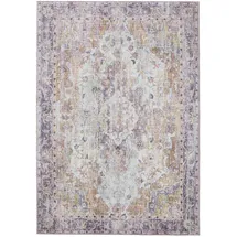benuta Vintage-Teppich, Mehrfarbig, Lila, Kunststoff, Vintage, Rechteckig, 60x120 cm, Oeko-Tex® Standard 100, in verschiedenen Größen erhältlich, rutschfeste Unterfläche, waschbar, Teppiche & Böden, Teppiche, Vintage-Teppiche