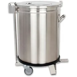 Beeketal Gastro Edelstahl Mülleimer Abfalleimer BGA-50