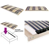 Lattenrost mit 42 Latten 7 Zonen 100x200 cm - Lattenrost - Holzrahmen - Birkenholz - Buchenholz - Lattenrost 100x200 - Home & Living