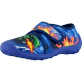 Fischer Schuhe Klett-Hausschuh Blau 35