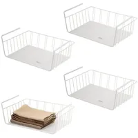 ELUNO Schrankkorb 4er Set inklusive Einlegeböden  onesize schwarz