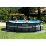 Intex Frame-Pool Ultra Rondo XTR  (Ø x H: 732 x 132 cm, Dunkelgrau, 47.240 l)