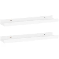 vidaXL Wandregal 40 x 9 x 3 cm Hochglanz-Weiß