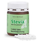 Stevia-Tabs - Nachfüllpackung mit 1.000 Tabs - 68 g