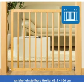 Reer Basic Schraubgitter, Holz, Stabiler Halt, Durchgangsbreite 65,5-106cm, 46977, Braun,