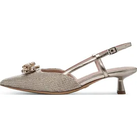 TAMARIS Damen Sling Pump mit Stilettoabsatz, grau, 39 EU
