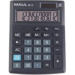MAUL Tischrechner MC 12 schwarz