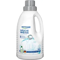 HEITMANN Wäsche-Weiß: Flüssiger Weißkraft-Aufheller bei Grauschleier & Vergilbungen, Ohne Bleiche, Für feine Wäsche geeignet, auf flüssige Waschmittel abgestimmt, 500 ml