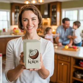 speecheese Kokos Kokosnuss mit Palmenblättern Dose mehrfarbig 0,9 l