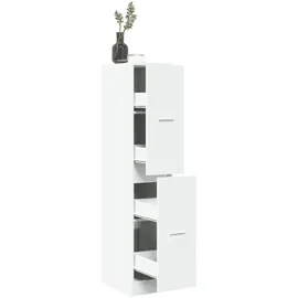 vidaXL Apothekerschrank 30 x 41 x 144,5 cm Weiß