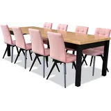 aea Modern Esszimmer Möbel Esstisch + 6 Stühle Komplett Garnitur 7tlg. Set Gruppe