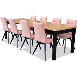 aea Modern Esszimmer Möbel Esstisch + 6 Stühle Komplett Garnitur 7tlg. Set Gruppe