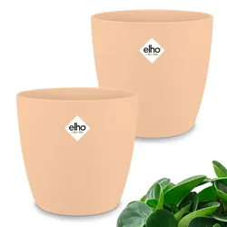 Blumentopf Brussels 2er-Set Pfirsich 14x13cm 1,4L