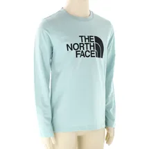 The North Face Teen Easy LS Kinder Shirt-Hell-Blau-M