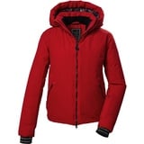 KILLTEC Damen Skijacke/Funktionsjacke mit abzippbarer Kapuze und abzippbarem Schneefang KSW 103 WMN SKI JCKT, rot, 44,