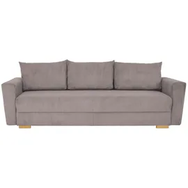 Home Affaire Schlafcouch Polyester 3-Sitzer Beige